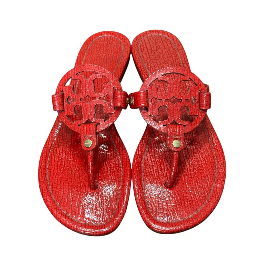 Tory Burch Miller Red Patent Leather Size 8 - Picture 3 of 10